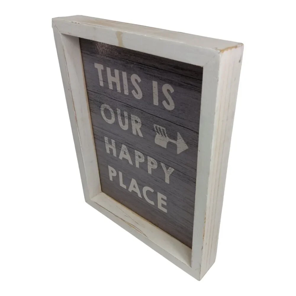 This Is Our Happy Place Wall Sign, Table Or Ledge Display-Home decor